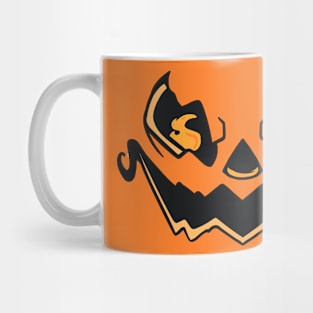 Vintage Halloween Pumpkin Face spooky for spooktoober Mug